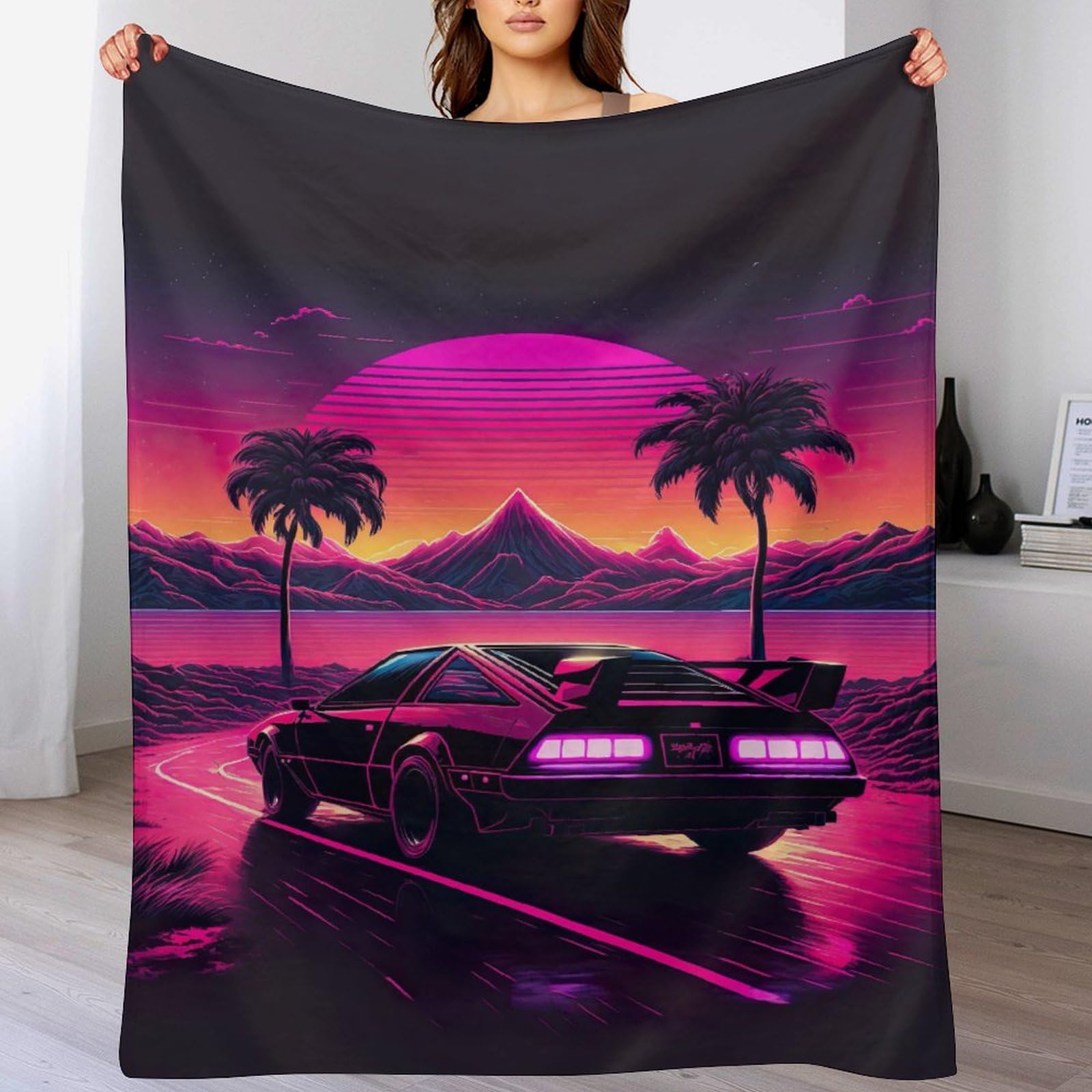 Couverture Car soleilset plaid flannel pour vos soirées cocooning au salon