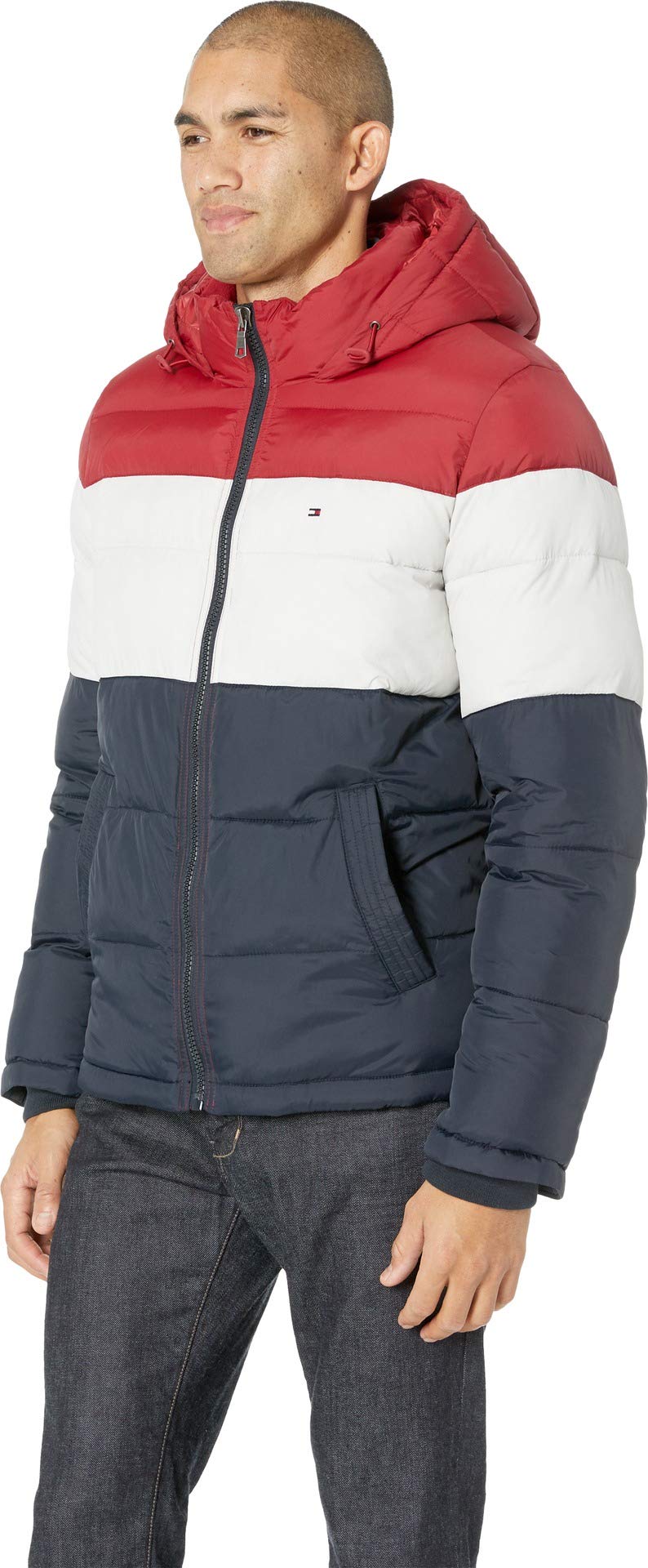 Image secondaire de Doudoune Rouge à Capuche Tommy Hilfiger pour Homme