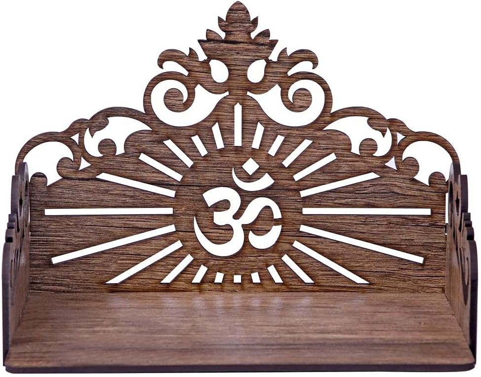 Griva Enterprise Wooden Beautiful Plywood Mandir Pooja Room Home Decor Office OR Home Temple Wall Hanging Product Black