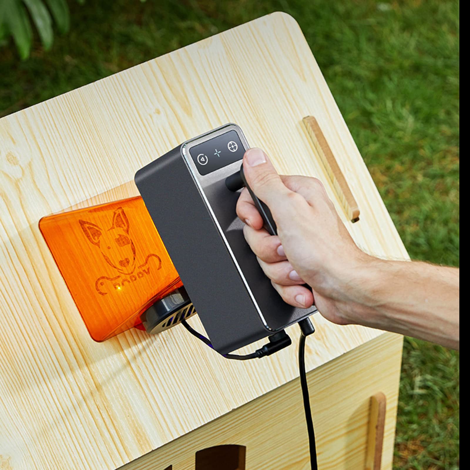 Maquinas para el hogar， Máquina de Grabado láser portátil, grabadora láser de Mayor precisión, máquina de Grabado láser de Escritorio compacta y portátil con Soporte para