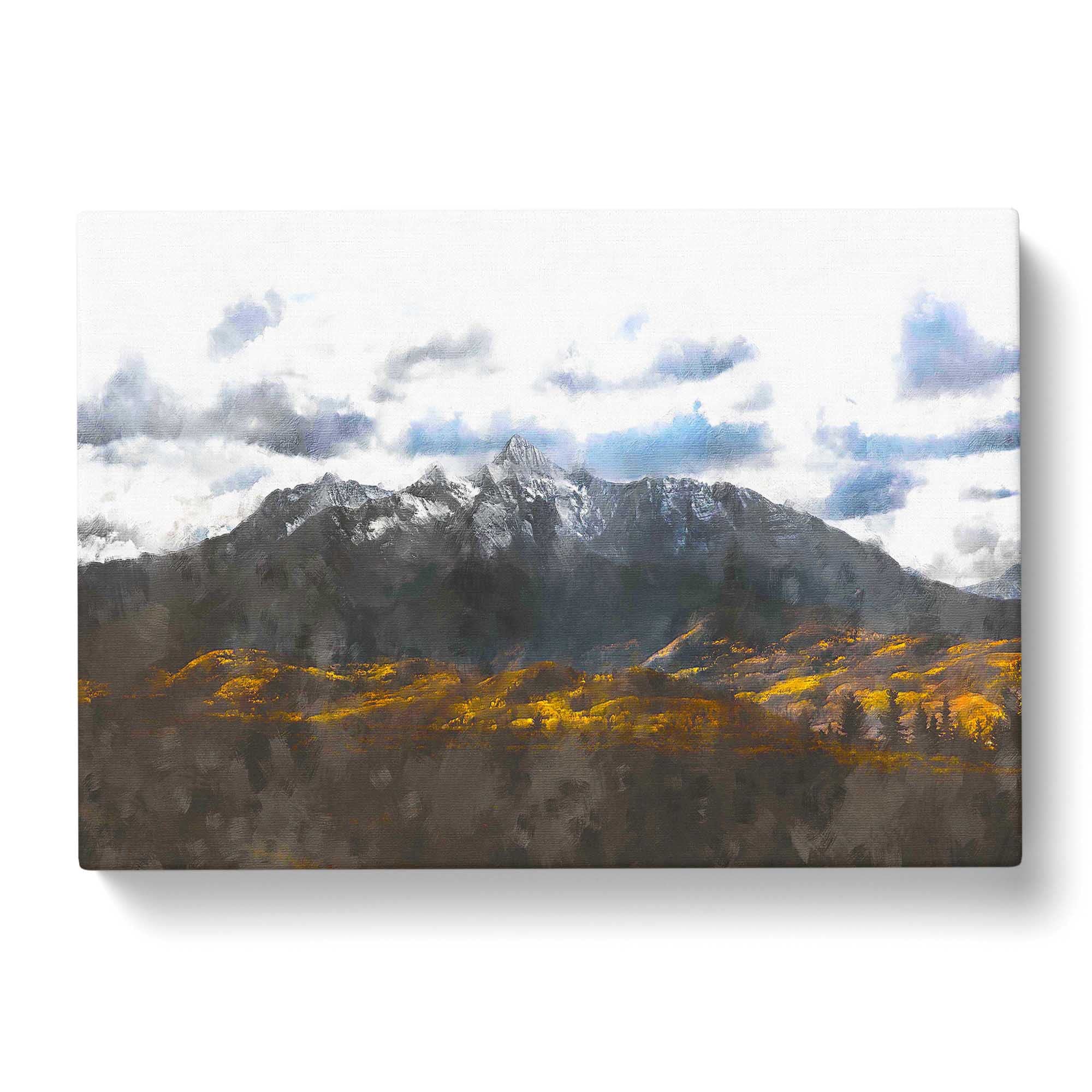 The Rocky Mountains Of California Canvas Print, Mixed, 25L x 50W cm - Image 2