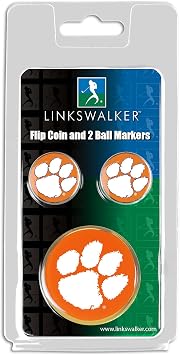 LinksWalker Flip Decision Challenge Coin with 2 Golf Ball Markers Golfers Gift Pack