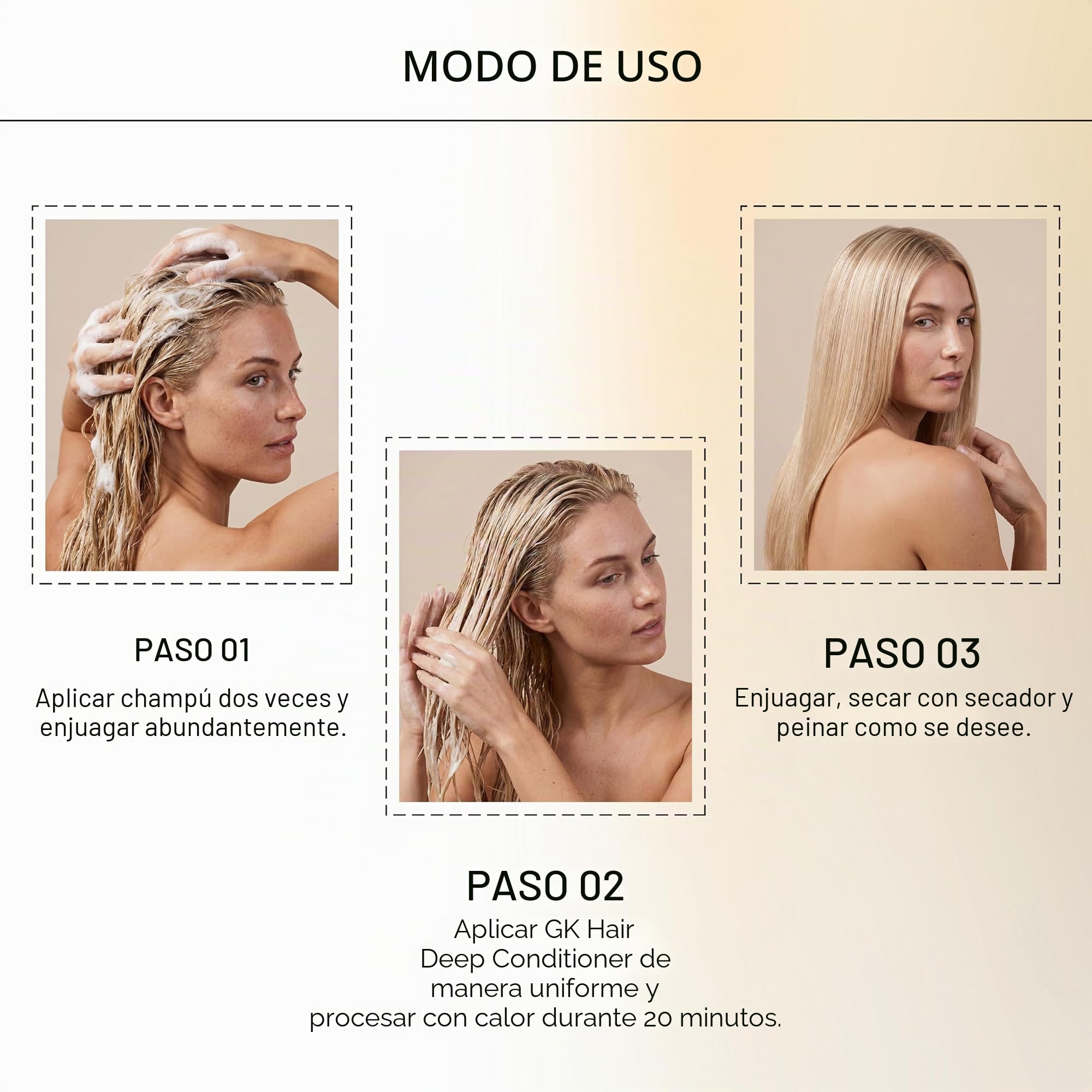 GK HAIR Global Keratin Deep Conditioner Masque 1000ml Tratamiento de reparación hidratante intenso para cabello seco y dañado tratado con color, fórmula de restauración del cabello