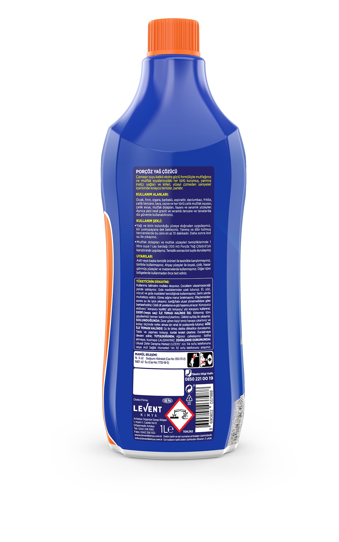 Porçöz Yağ Çözücü 1000 Ml