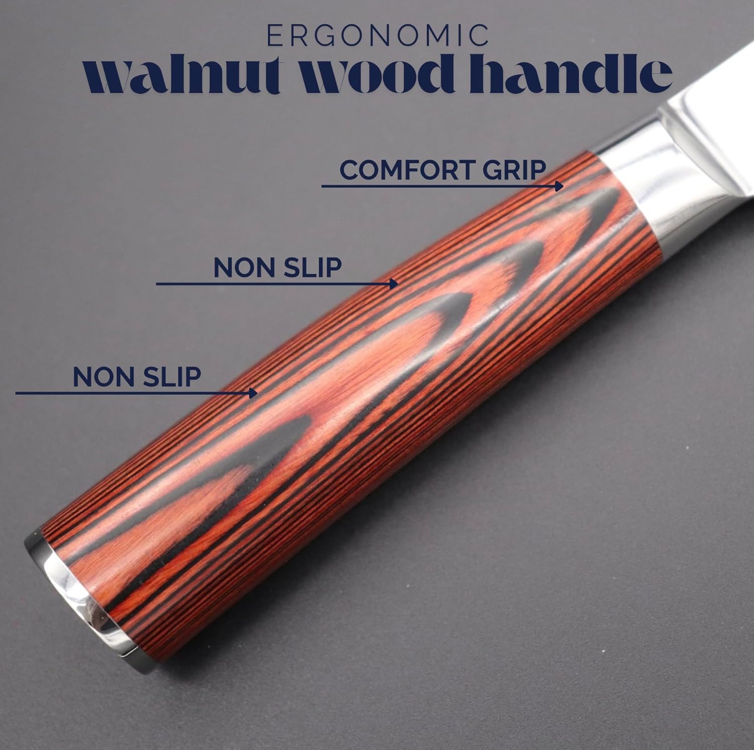 Stainless Steel Cutting Board with Chef Knife Set. Cutting boards for kitchen with santoku knife. Non toxic cutting board and Japanese knife. Kitchen must haves. Knife set, kitchen set.