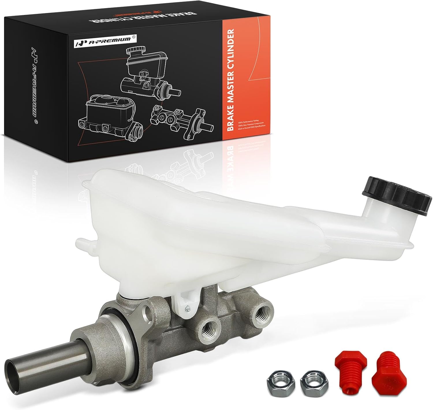 A-Premium Brake Master Cylinder with Reservoir and Sensor Compatible with Ford Vehicles - Fusion 2013 2014, Manual Transmission