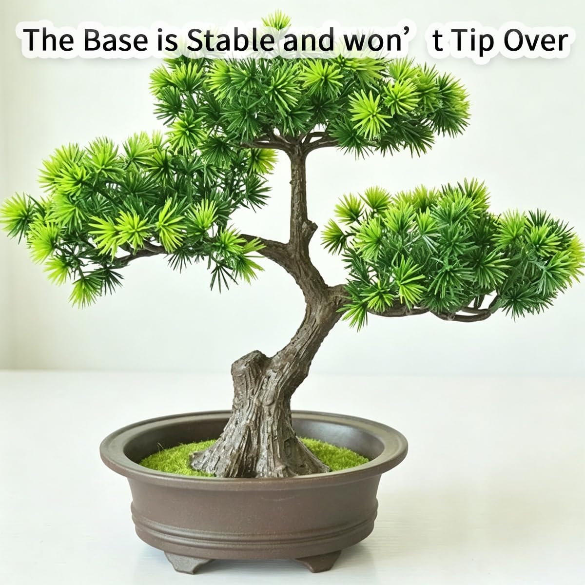 Mini Faux Arbre Artificiel Bonsaï Pin Bienvenue, Plantes Artificielles