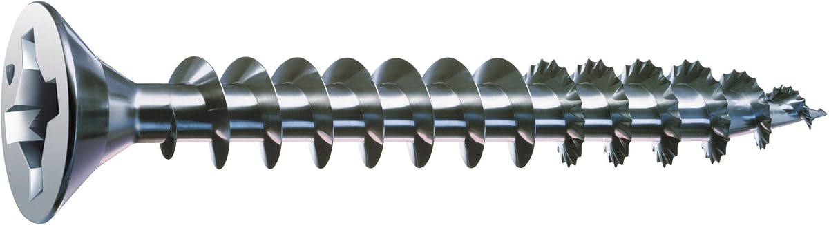 SPAX #8 x 1-1/4 pulg. Tornillo Unidrive de cabeza plana recubierto de zinc - Caja de 1 libra