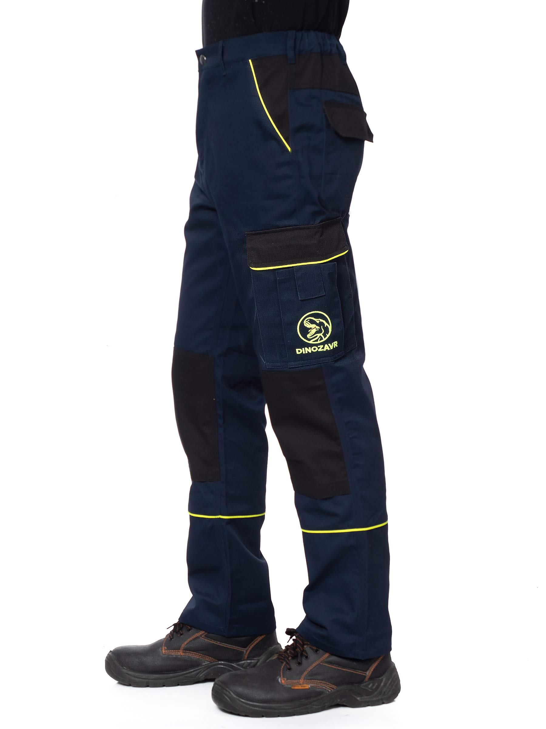 DINOZAVR Fortum Pantaloni da Lavoro - Uomo - Stile Cargo - Pantaloni Protettivi
