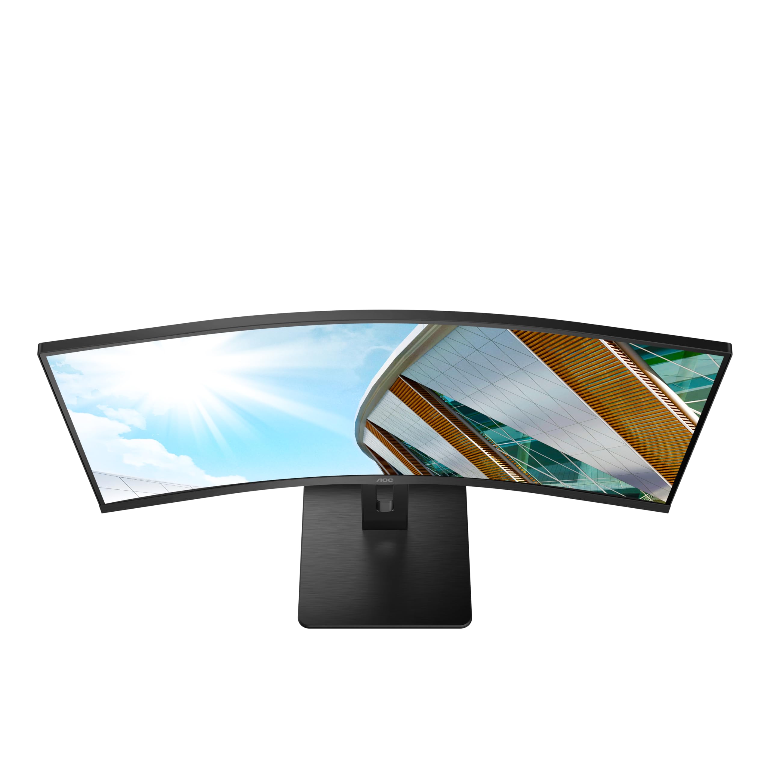 AOC CU34P2a - Monitor Curvo da 34 pollici (HDMI, DisplayPort, hub USB, 3440 x 1440 px, 100 Hz, FreeSync), Nero