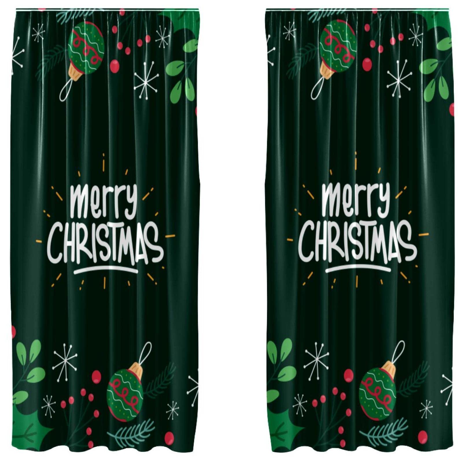 Rideaux occultants de Noël microfibre grand format 140x213cm