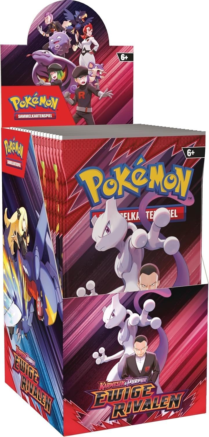 Pokemon Karmesin & Purpur Ewige Rivalen 18 Booster Display Box NEU & OVP 18er und BB-Toy-Trades Toploader