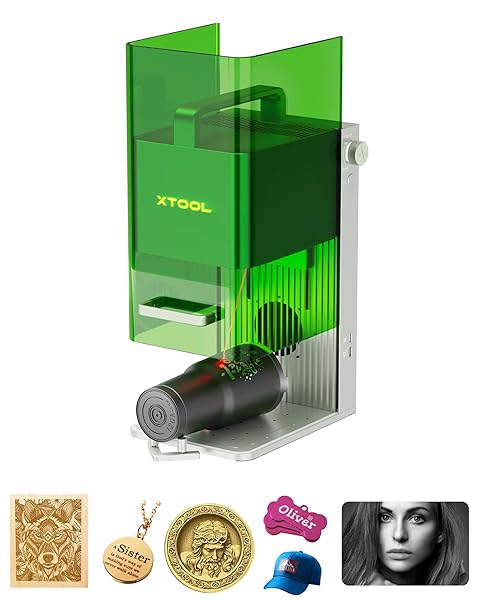xTool F1 2-in-1 Dual Laser Engraver, Lightning Speed Portable Laser Engraving Machine, HD Laser Engraver for Jewelry, Metal, Wood, Leather