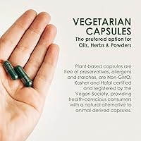 Vista 4 de Capsuline Clear Size 1 Empty Vegetarian Capsules 1000 Count - Vegetarian Capsules