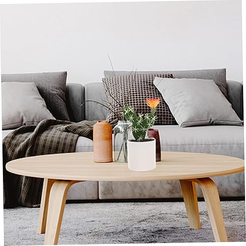 Miniatura 6 de HOMSFOU 2 piezas de simulación de cactus de plástico adorno artificial de cactus artificial plantas de cactus de escritorio bonsái realista de