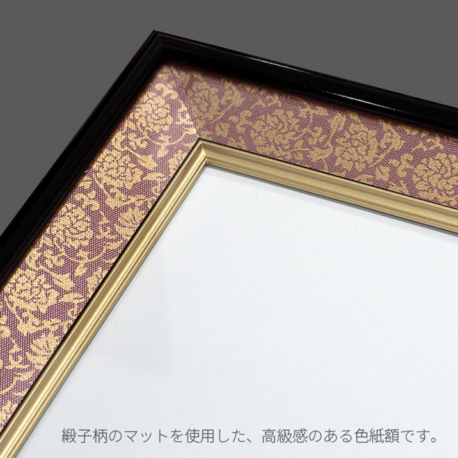 色紙 額 新品 Amazon.co.jp: 色紙額 4911/茶ドンス 普通色紙サイズ(272×242mm