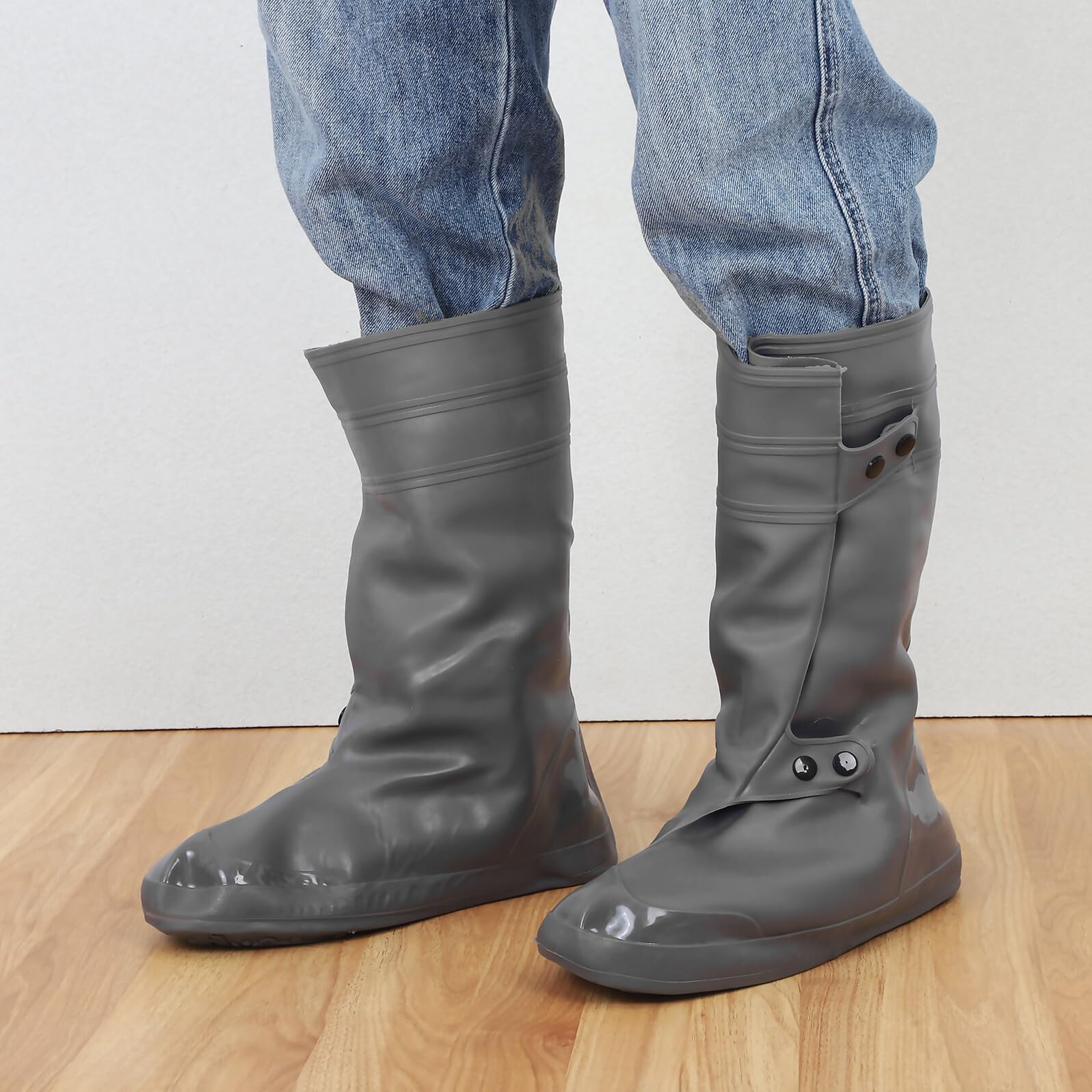 rutschfeste Schuhüberzüge 2XL 42 43 aus PVC Robuster Regenschutz für Outdoor Reise Arbeit