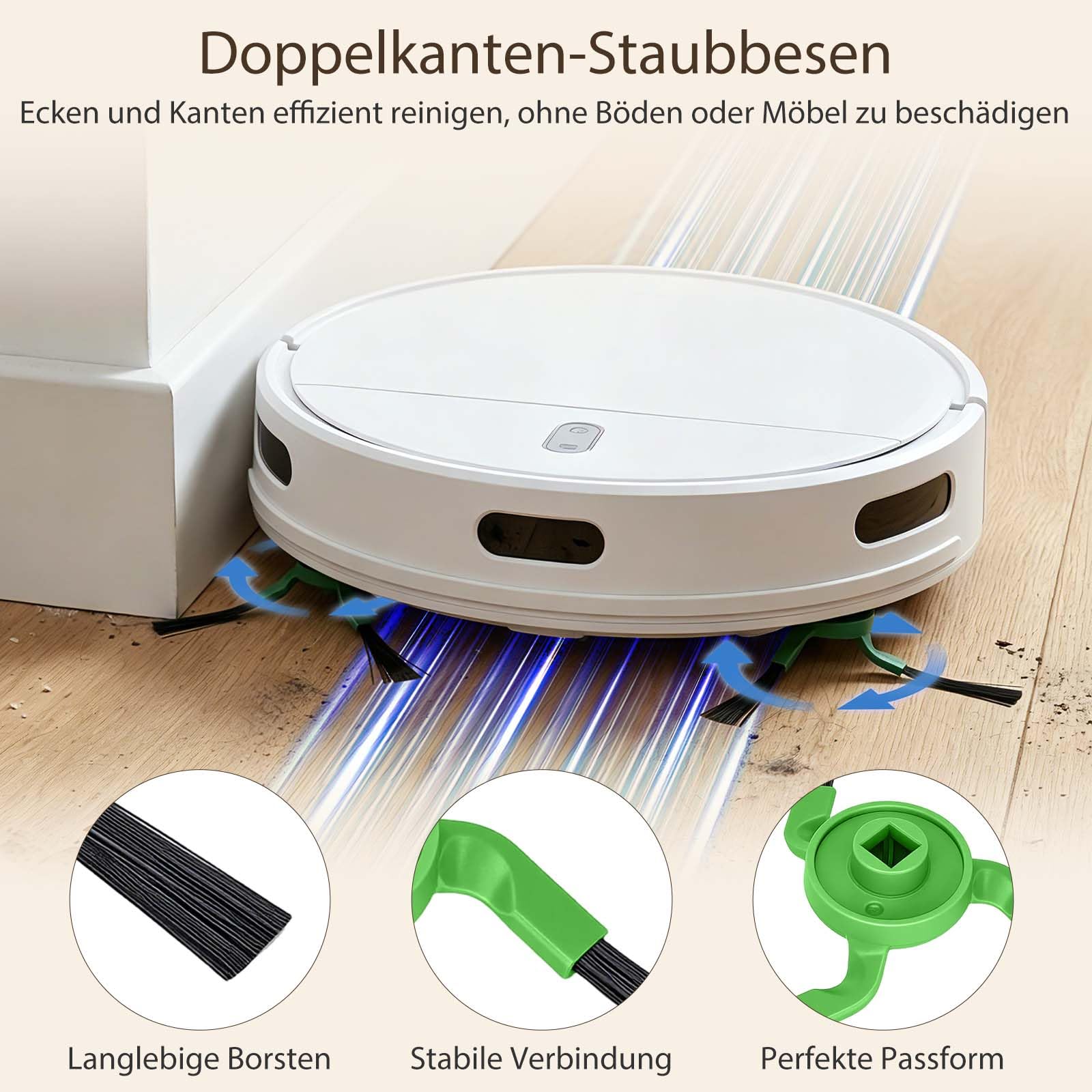 20 Stück Ersatzteile für iRobot Roomba Max 705/706 Combo Saugroboter, Mxa 705/706 Combo Zubehör-Set, 2 Hauptbürsten, 6 Staubbeutel, 4 Filter, 1 Rollmopp, 6 Seitenbürsten, 1 Reinigungsbürste | Roomba 705X / Max 705 Kombi-Zubehör-Set, 2 Hauptbürsten, 6 Stau