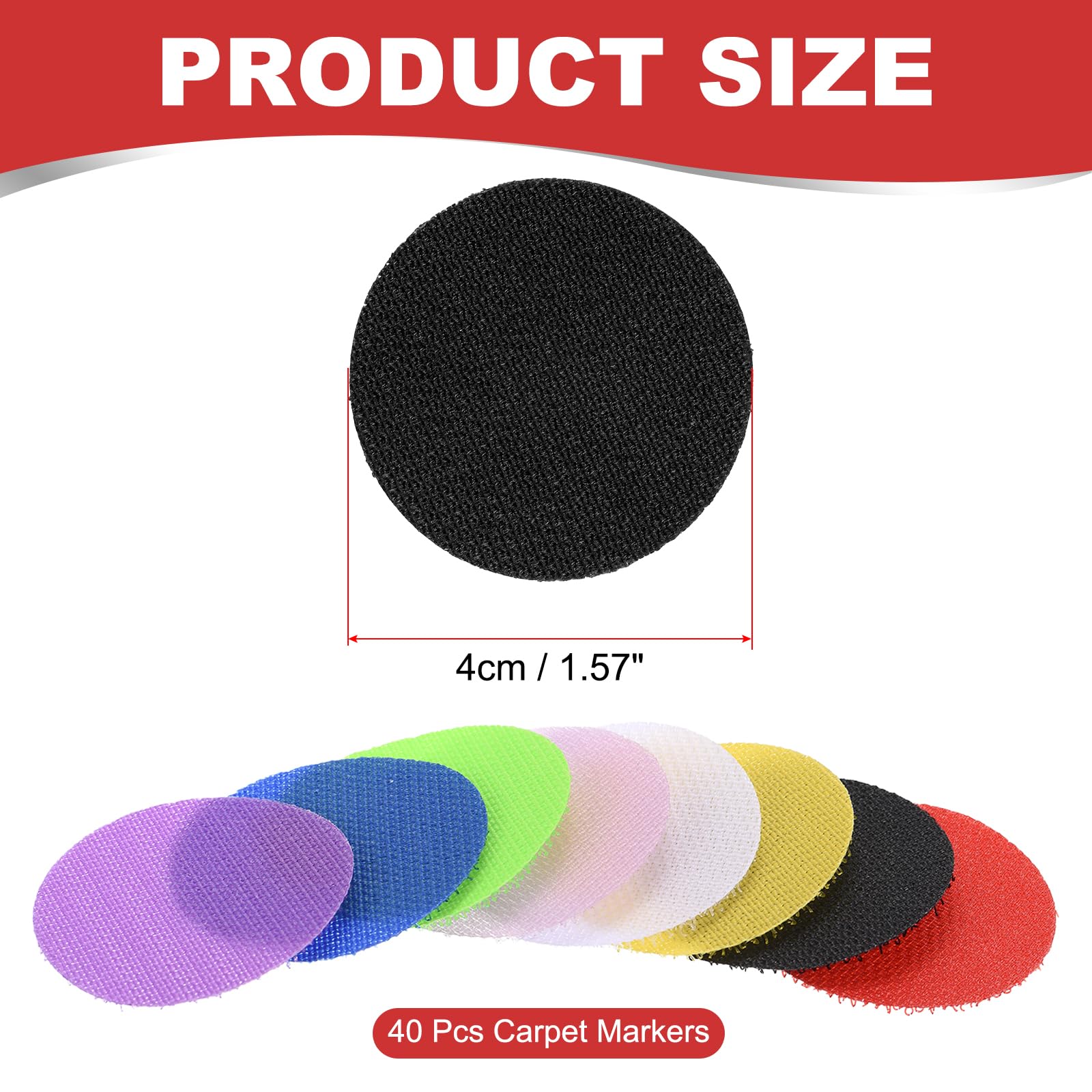 PATIKIL 1.57" Carpet Spot Markers - Image 2
