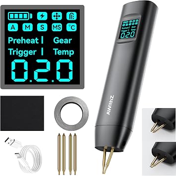 18650 Battery Spot Welder with 1.5" Digital Display 90 Adjustable Power Levels, Auto/Manual Dual Pulse Modes Professional DIY Tool for Lithium Batteries, Making Battery Packs, Solar Projects