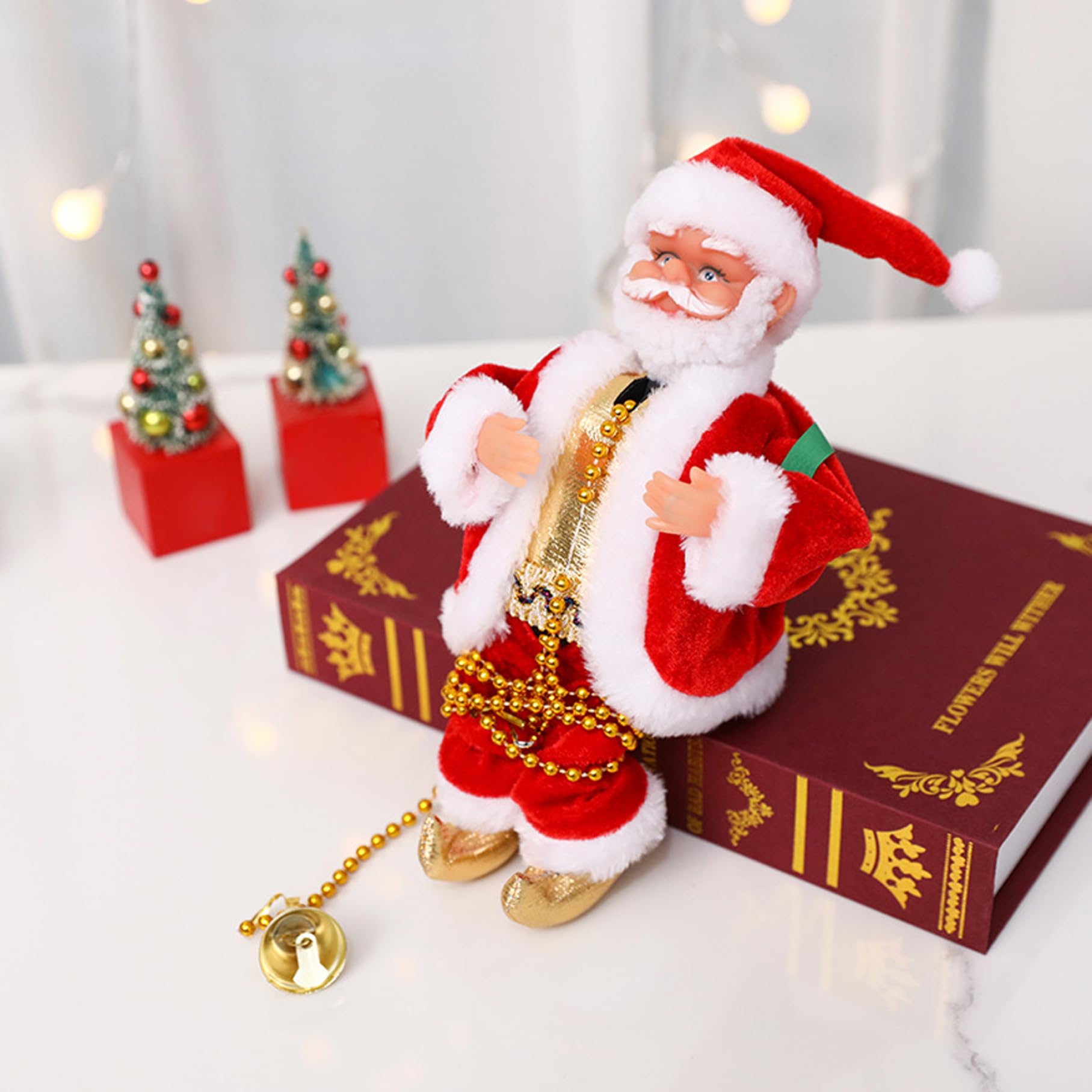 Babbo Natale Che Scala La Corda - Decorazione Natalizia Divertente Per Interni Ed Esterni