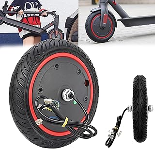 Replacement Wheels Scooter Motor with Solid Rubber Tyres, Drive Wheel Motor Suitable 36 V 350 W Motor Replacement for Xiaomi Pro Pro2 Electric Scooter Replacement of Drive Wheels