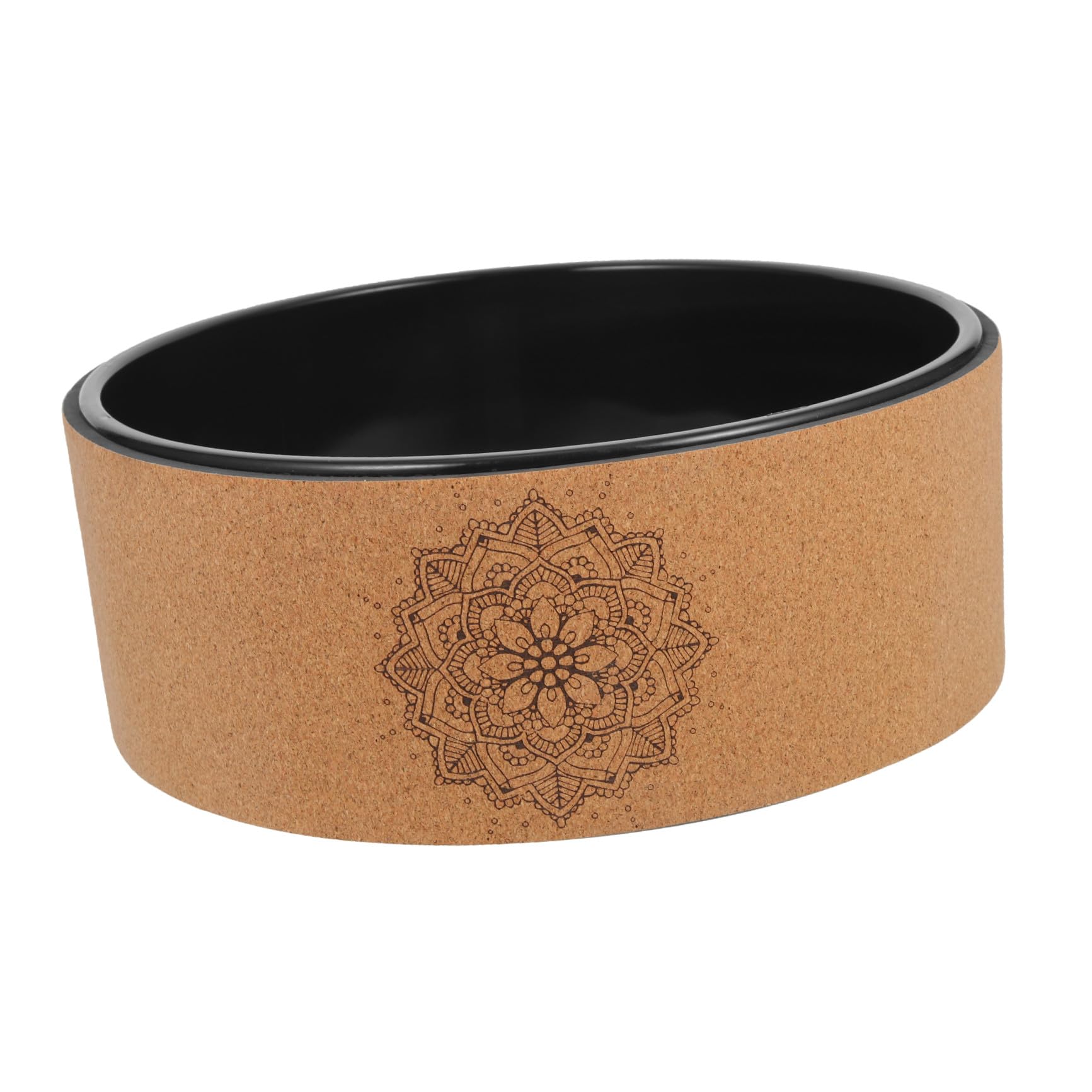 Generico Ruota per Yoga in Quercia Antiscivolo per Pilates e Fitness, Sollievo dal Dolore alla Schiena e Aumento della Flessibilità, Accessorio Pratico per Allenamento Yoga