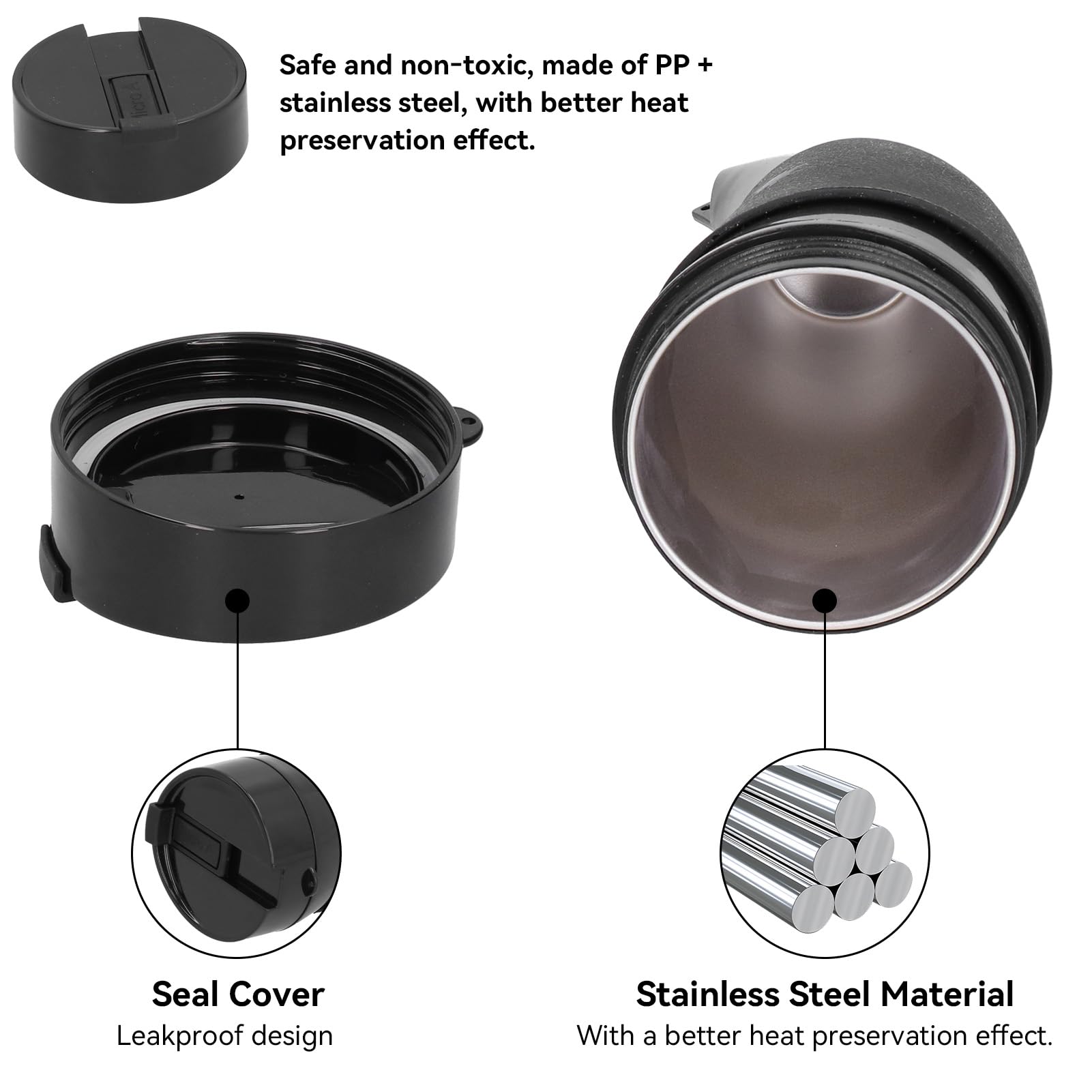 Tasse à café isolée en acier inoxydable,Tasse en corne de bœuf,Bouteille d'eau avec corde, tasses à café en forme de corne de chèvre avec couvercle et bandoulière réglable pour le voyage,230ml(Noir Tasse à café isolée en acier inoxydable,Tasse en corne de bœuf,Bouteille d'eau avec corde, tasses à café en forme de corne de chèvre avec couvercle et bandoulière réglable pour le voyage,230ml(Noir