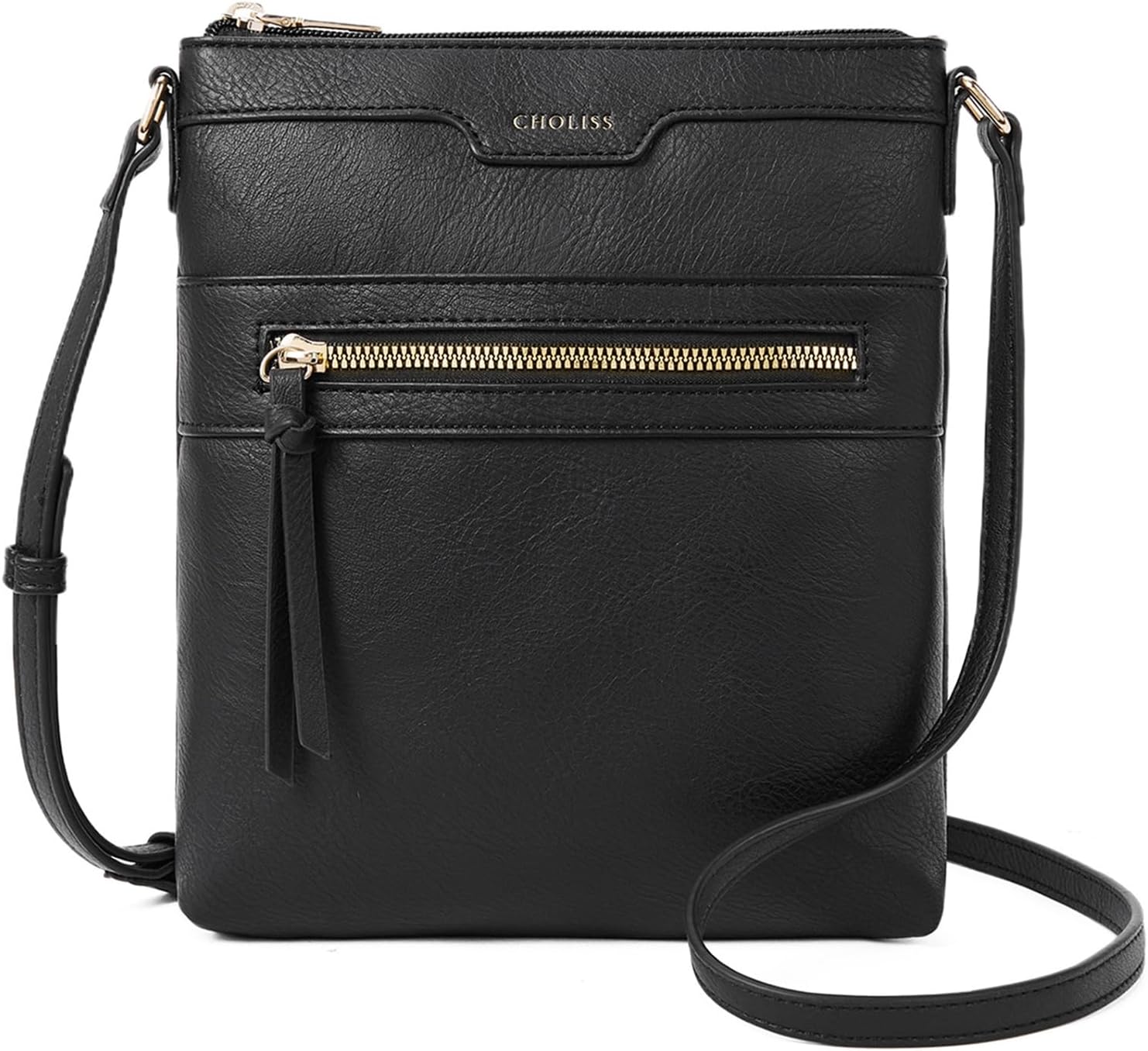 CHOLISS Mini Crossbody Bags for Women, Small Purses for Women with Vegan Leather, Travel Over Shoulder Bag 03 Black (Mini)