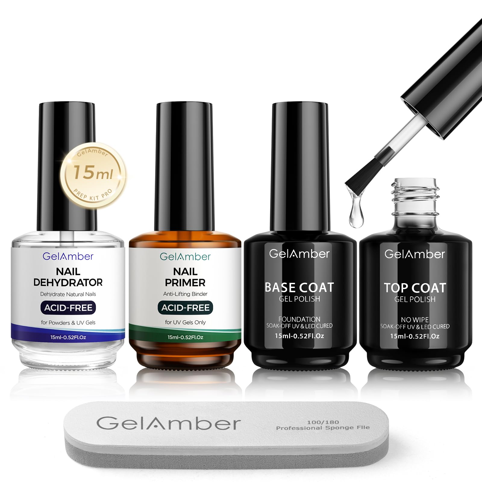 GELAMBER Nail Primer and Dehydrator Set