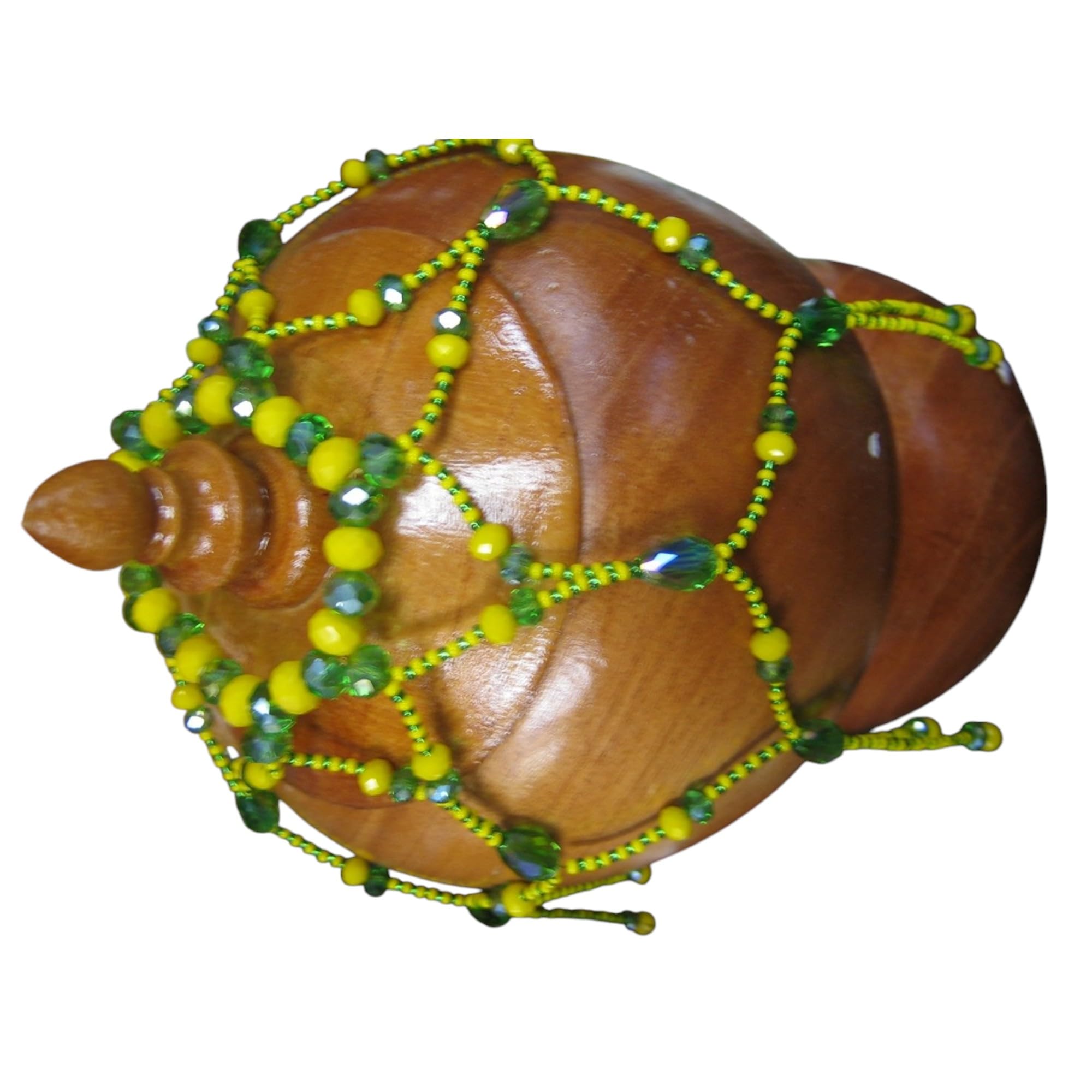 Santeria Orula Soup Lid Decoration, Handcrafted Ritual Ornament, 6.5