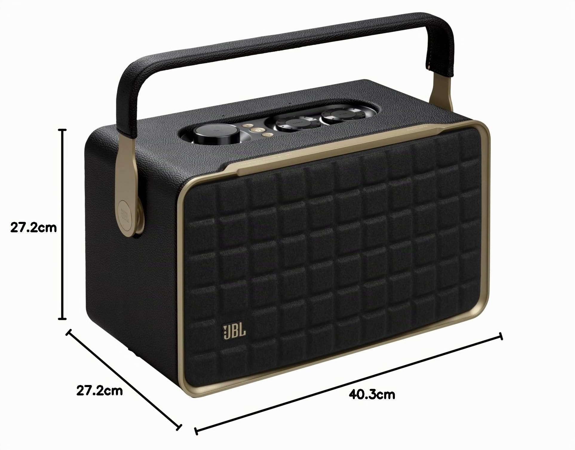 JBL Authentics 300, Altavoz Inteligente portátil, con tecnología Bluetooth, Wi-Fi Integrado y Asistente de Voz, en Negro, Enchufe UK (Tipo G)