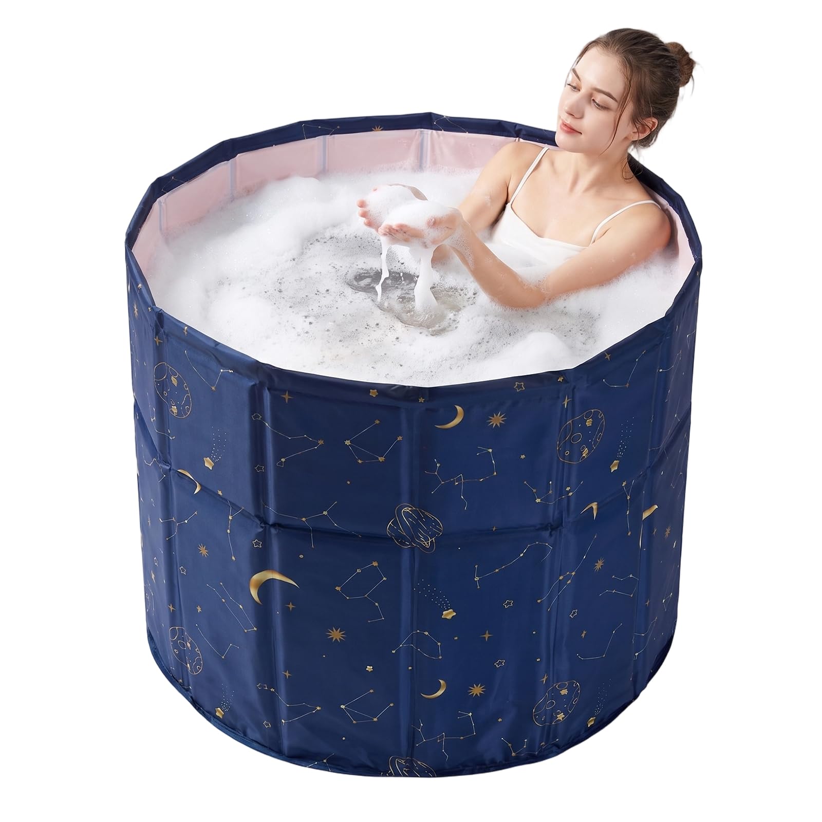 AYES Portable Bathtub for Adults, Freestanding Bathtub for Home Shower