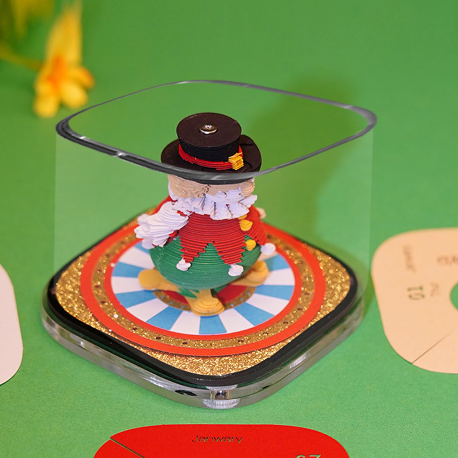 Calendario Per La Gestione Del Calendario 3D a Forma di Pagliaccio con | Taccuino Organizer Per Gestione Pianificazione Quotidiana Monitoraggio Faccende Per Adulti Bambini Casa Ufficio
