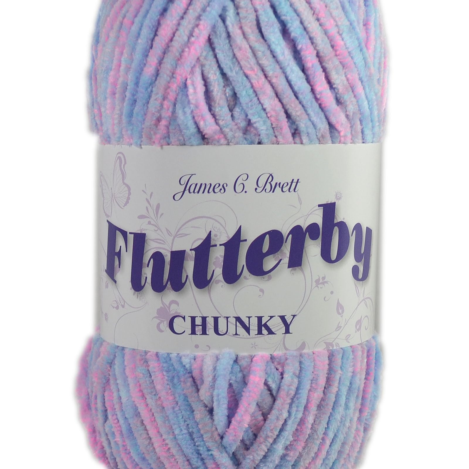 James C Brett Flutterby Chunky 100g Knitting Yarn - B59 Evening Sky
