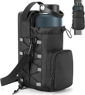 PNNJSSXT Magnetic Gym Bag Water Bottle Holder for Men and Women, Upgraded Magnetic Gym Bag, Water Bottle Holder With Strap (Black)