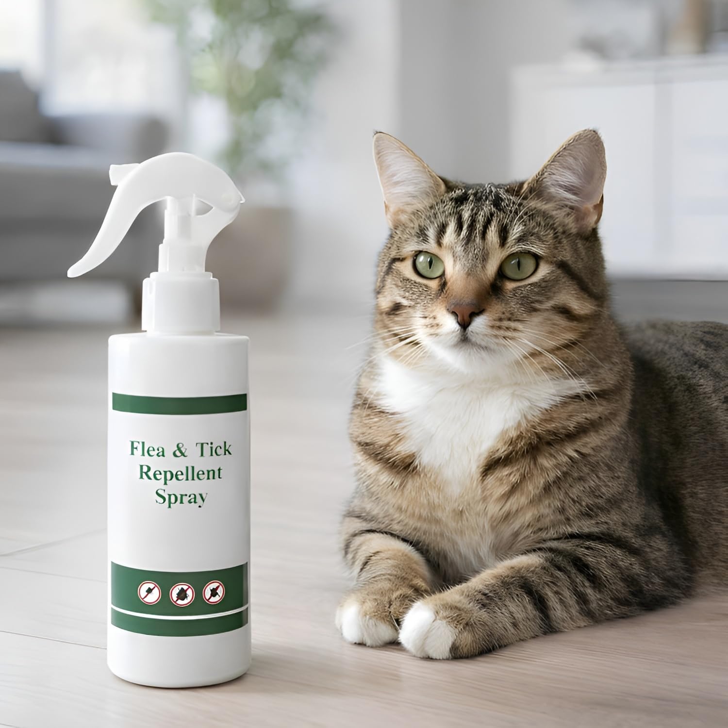 Tick & Flea Repellent Spray for Dogs & Cats, 200ml Each, Pack of 4 2