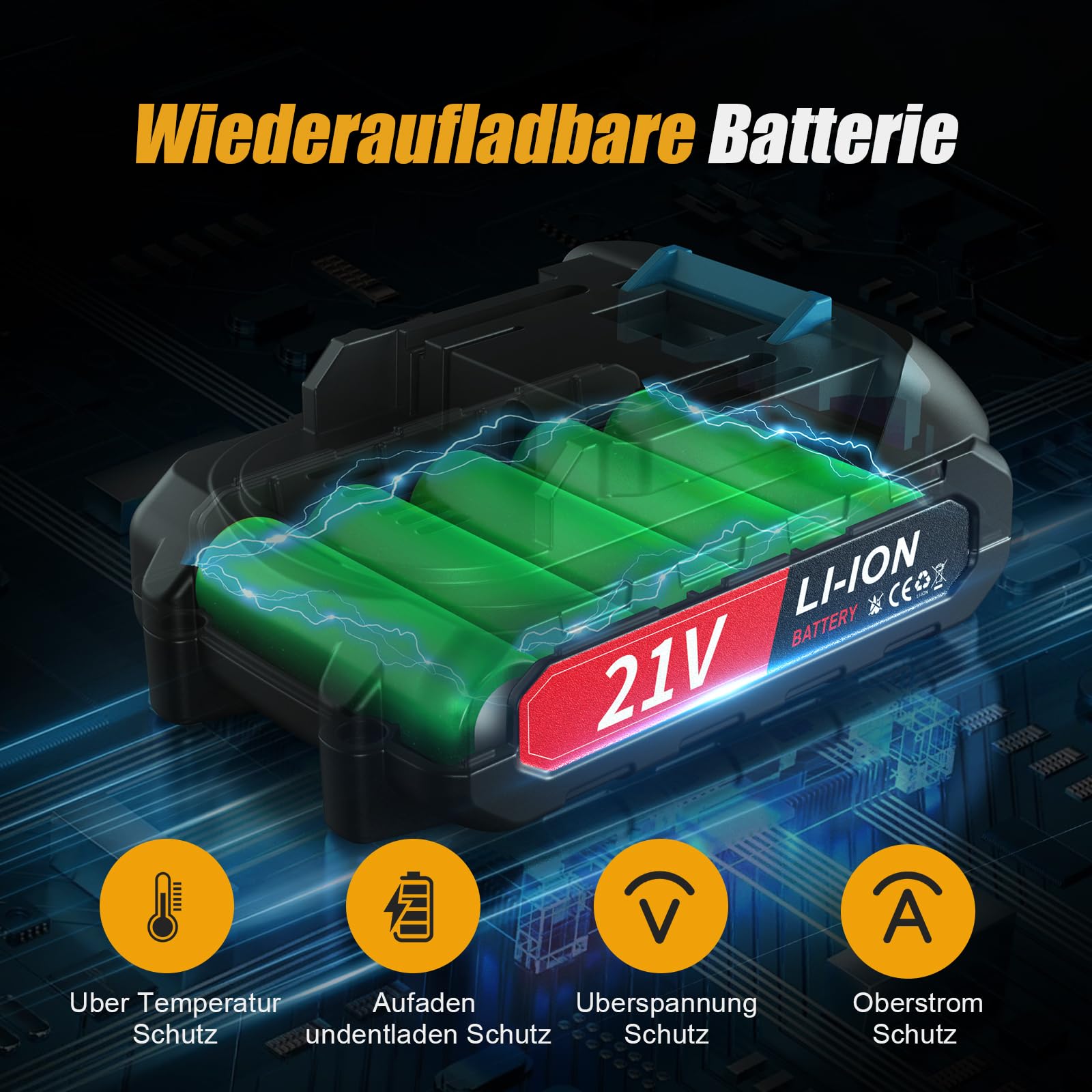 JINDUN Mini Kettensäge mit Akku, 21V 6 Zoll Mini Akku Kettensäge mit Leistungsstarke Motoren und Gehärtete Legierungsketten, 2 Akku und Schnell Ladegerät für Gartenbäumen Astschere Holzschneiden