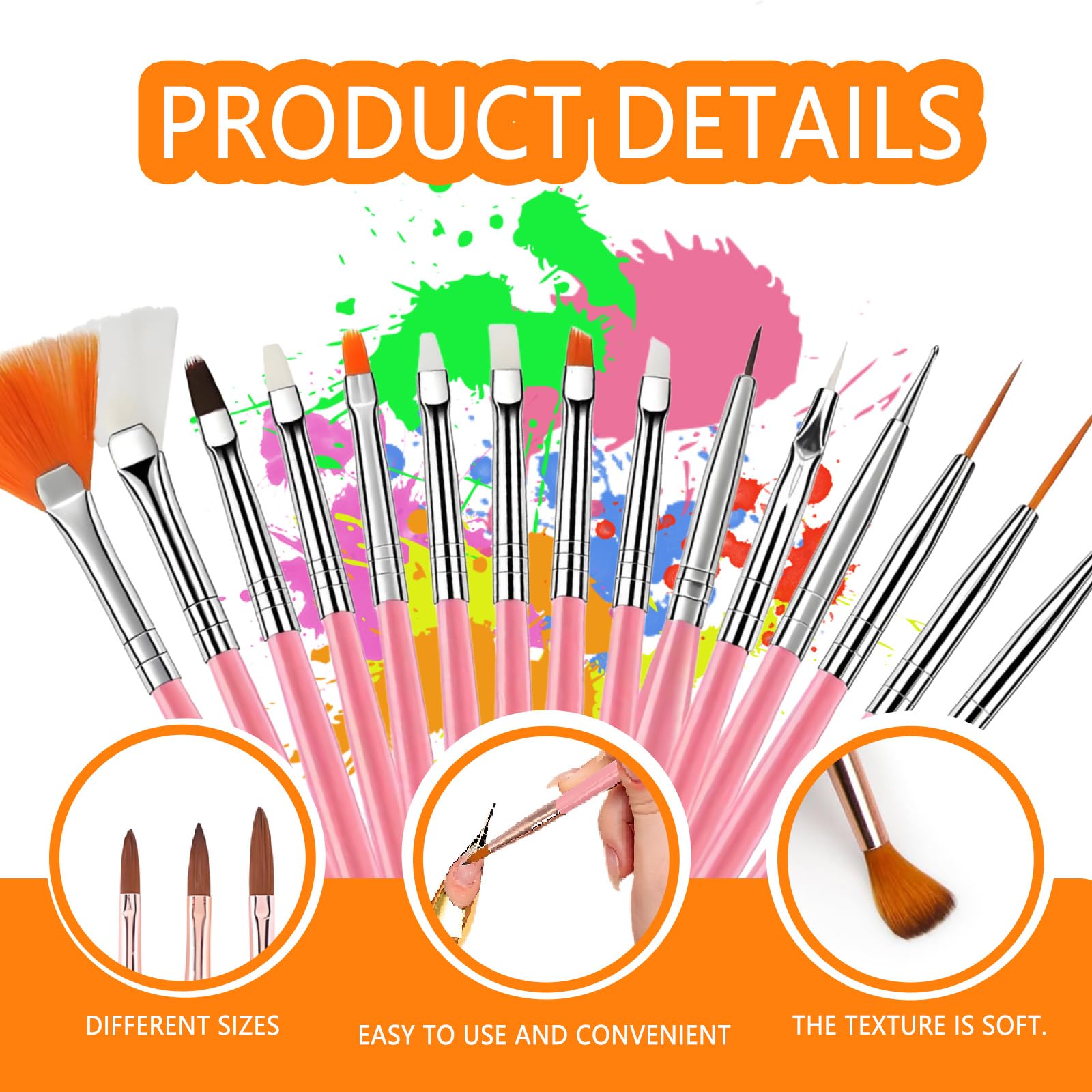 35 PCS Nail Art Brushes - Image 3