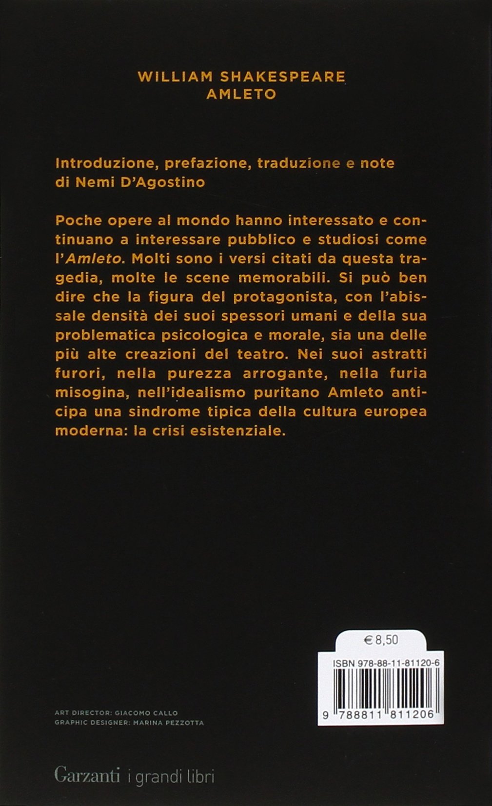 Amleto Testo inglese a fronte