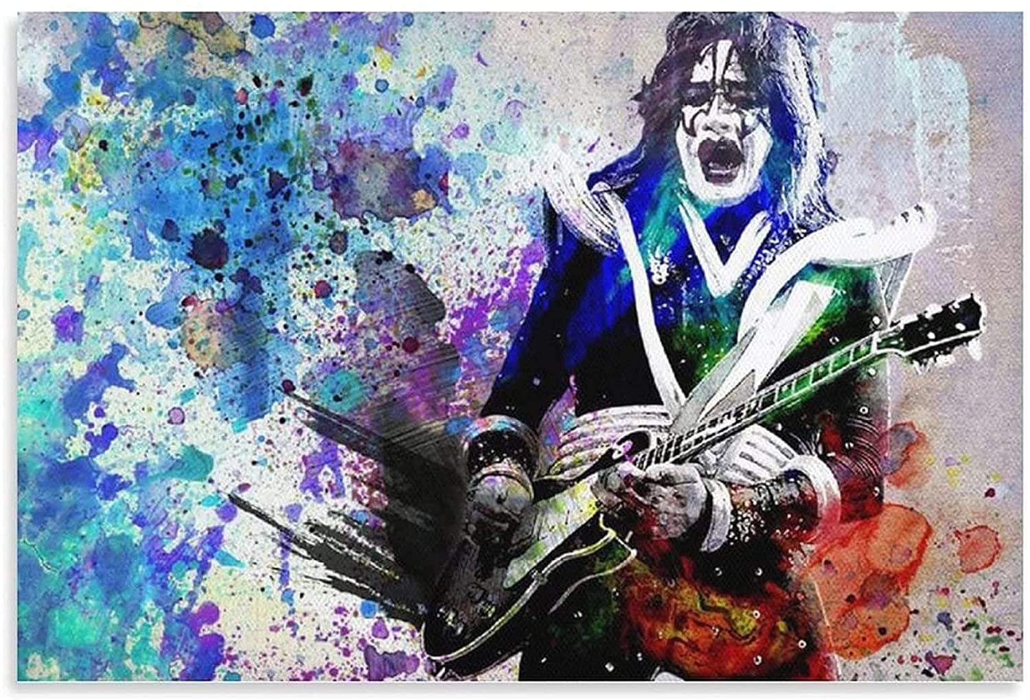 Affiche moderne Ace Frehley pour décoration murale de salon et chambre