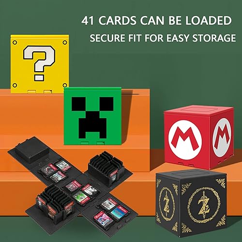 Miniatura 7 de doepeBAE Game Card Case Compatible with Nintendo Switch,Extra Large Capacity Switch Game Case,Upgraded 41 Slots Switch Game Card Storage Box,Press