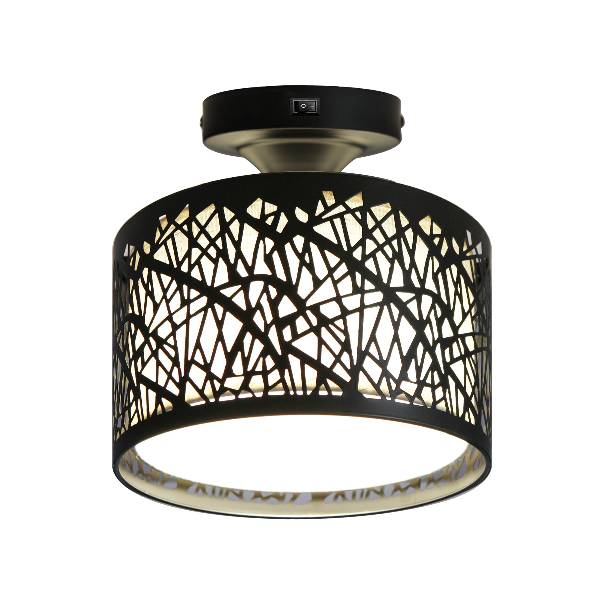 Amazon.com: Facon 8-1/2'' LED RV Pendant Dining Table Light with Switch, Decorative Fabric RV ...