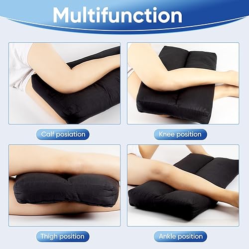 Miniatura 2 de Almohada de rodilla para personas que duermen de lado, almohada entre las piernas y debajo de la rodilla para quienes duermen de espalda, almohada