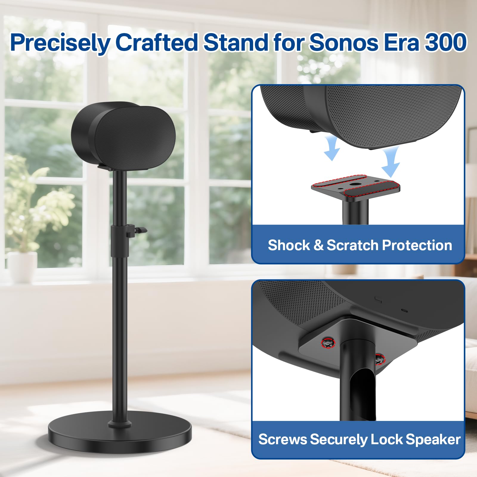 Amazon.com: Heavy-Duty Speaker Stand for Sonos Era 300 Stand Black