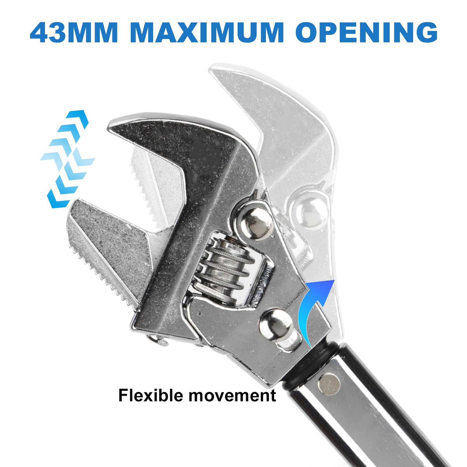 Qivine Regulowany klucz dynamometryczny 19-110 Nm z głowicą obrotową 180°