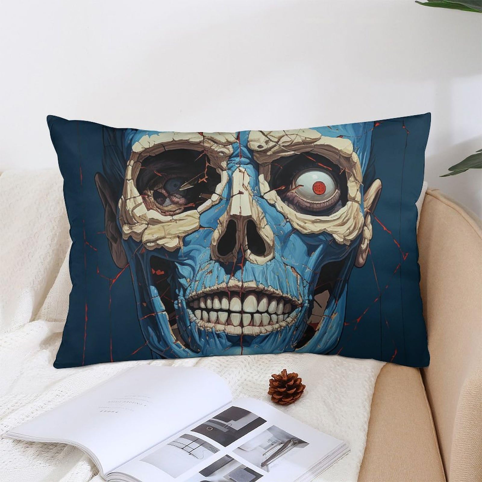 NTVOWPZO Decoration Throw Pillow Covers 12 "x20 Pillowcases Covers Skeleton in Front of Me Soft Pillowcases Modern Farmhouse Home Decor Sofa Cushions Covers for Couch Bed Living Room