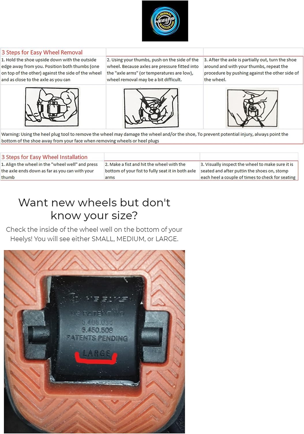 Heelys FATS Replacement Wheels Set with ABEC 5 Bearings