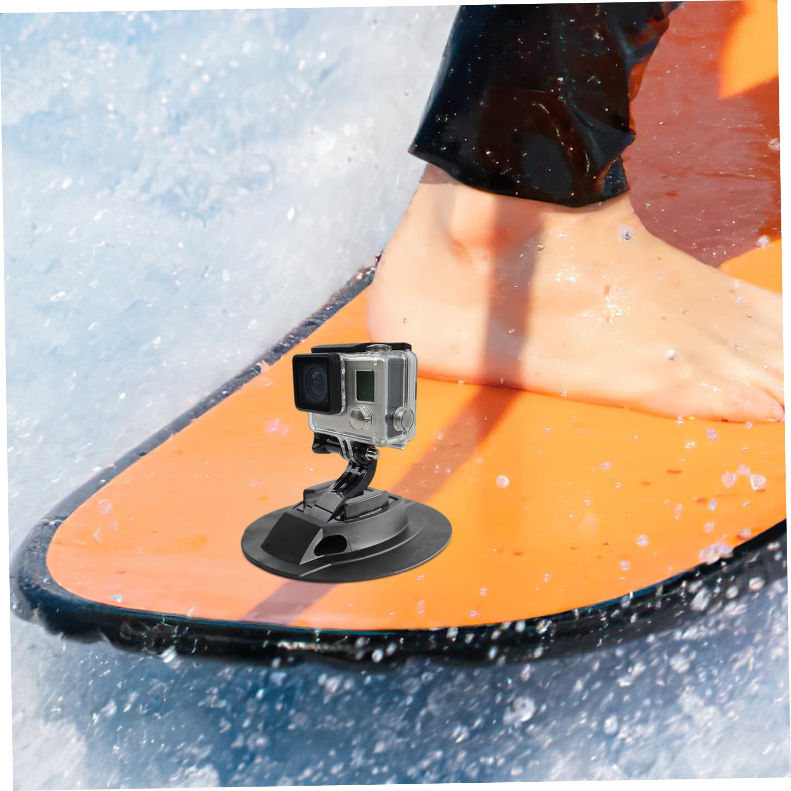 POPETPOP 2pcs Paddleboard Camera Mount Base Lightweight Action Camera Holder for Surfing Easy Installation Outdoor Accessory for Photography Enthusiasts