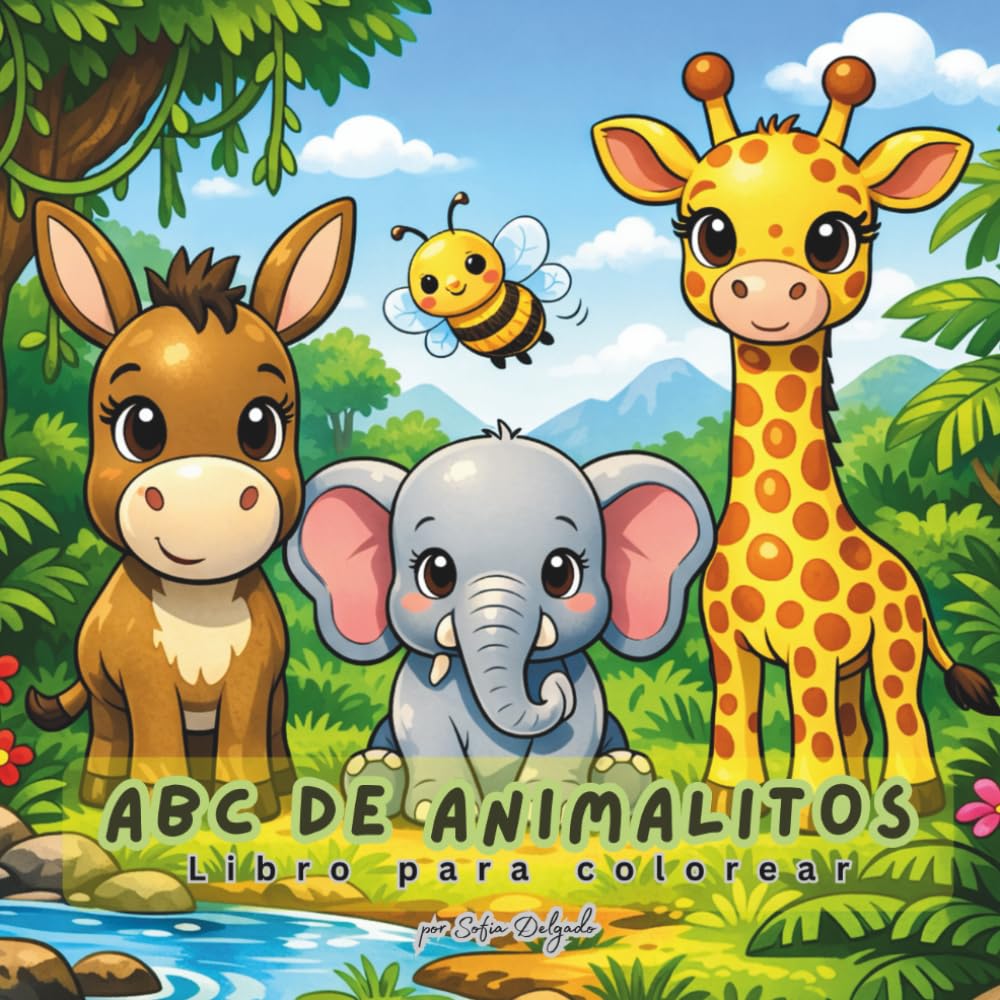 ABC DE ANIMALITOS: Libro Para Colorear